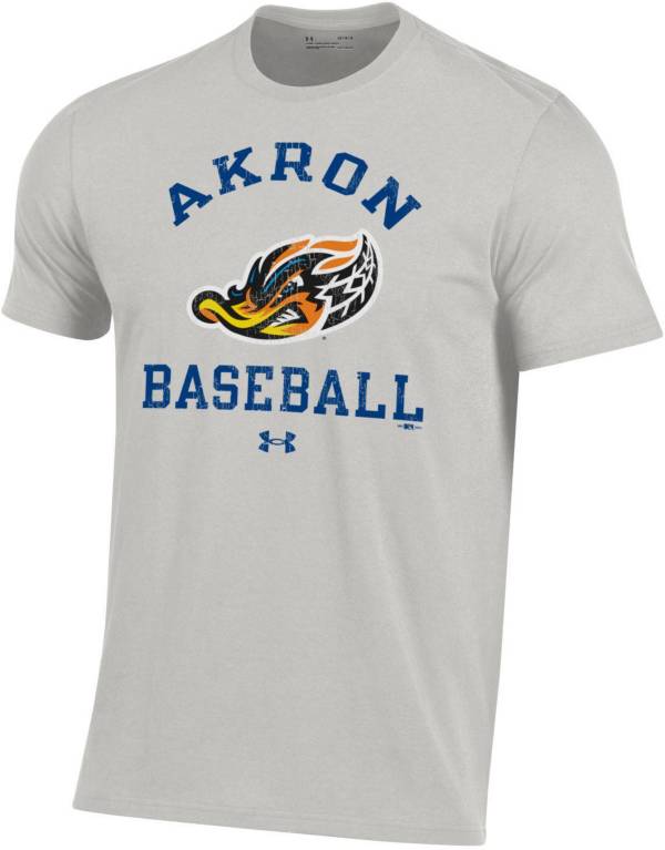 Under Armour Men's Akron Rubberducks Gray Performance Cotton T-Shirt