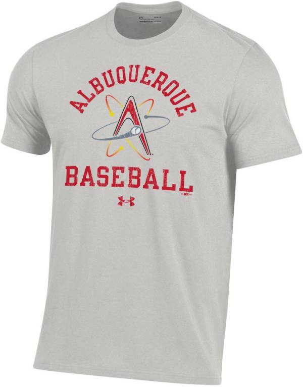 Under Armour Men's Albuquerque Isotopes Gray Performance Cotton T-Shirt