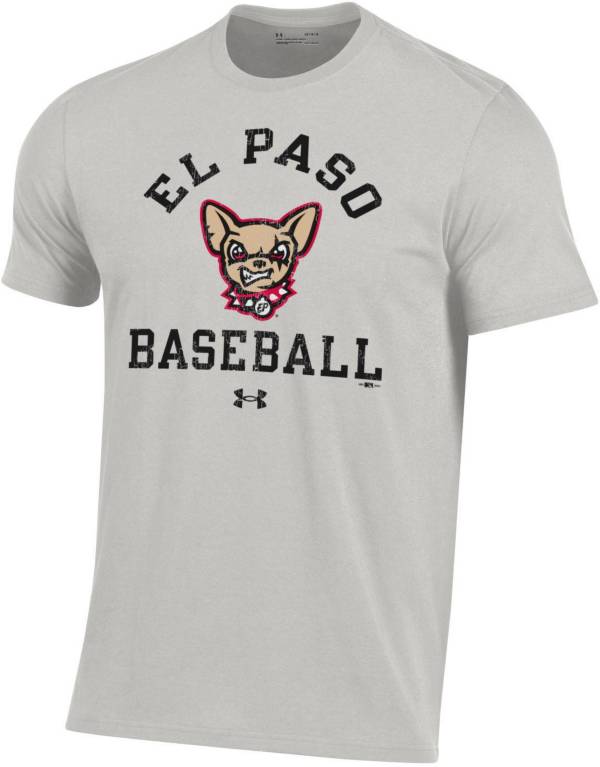 Under Armour Men's El Paso Chihuahuas Gray Performance Cotton T-Shirt