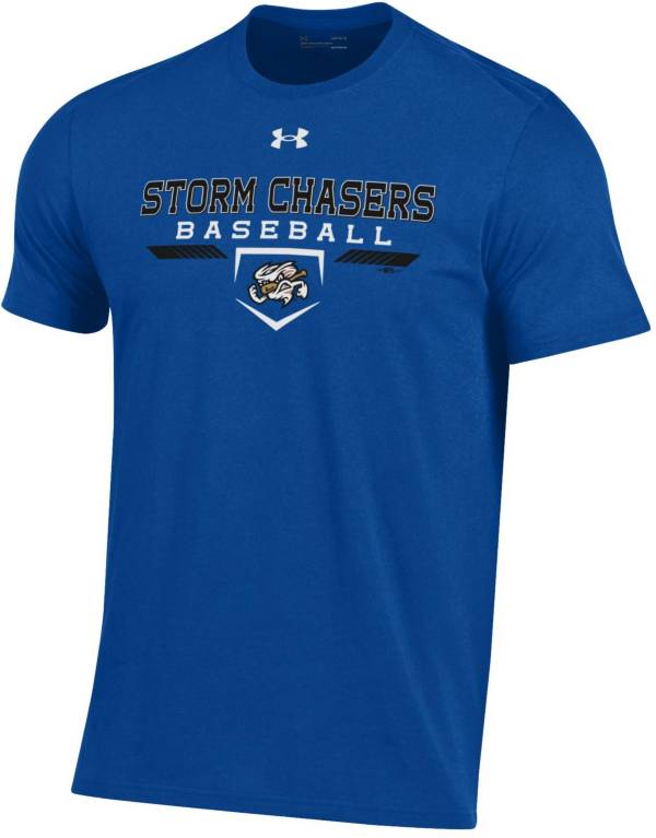 Under Armour Men's Omaha Storm Chasers Royal Performance Cotton T-Shirt