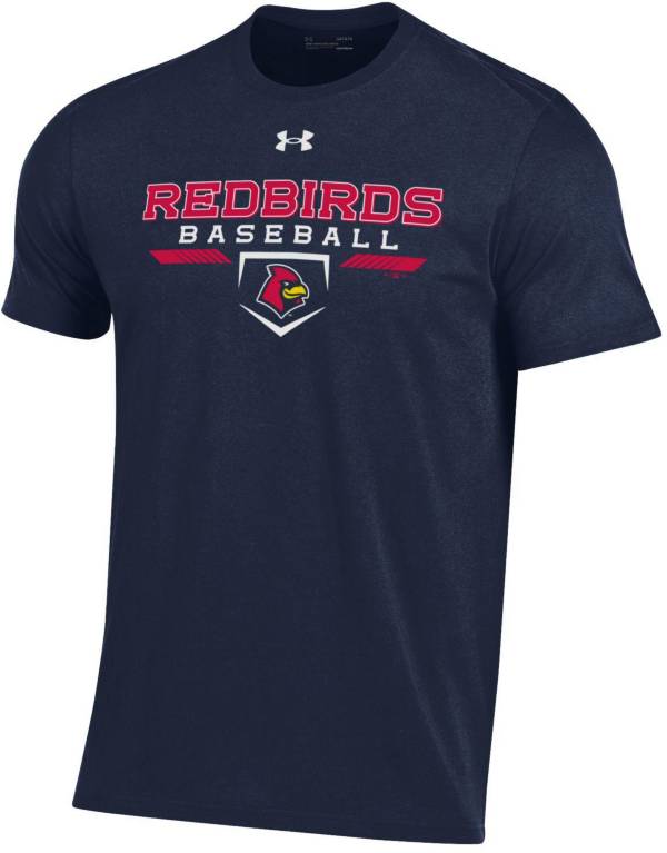 Under Armour Men's Memphis Redbirds Navy Performance Cotton T-Shirt