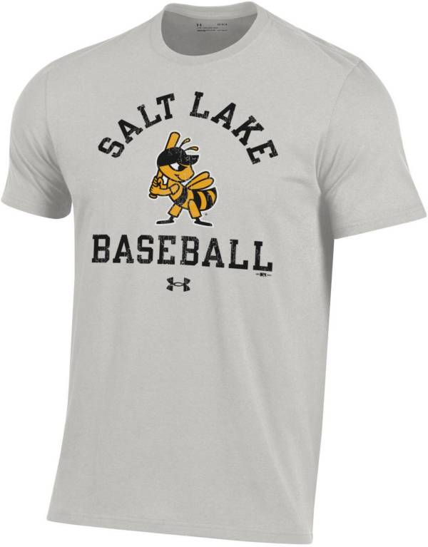 Under Armour Men's Salt Lake Bees Gray Performance Cotton T-Shirt
