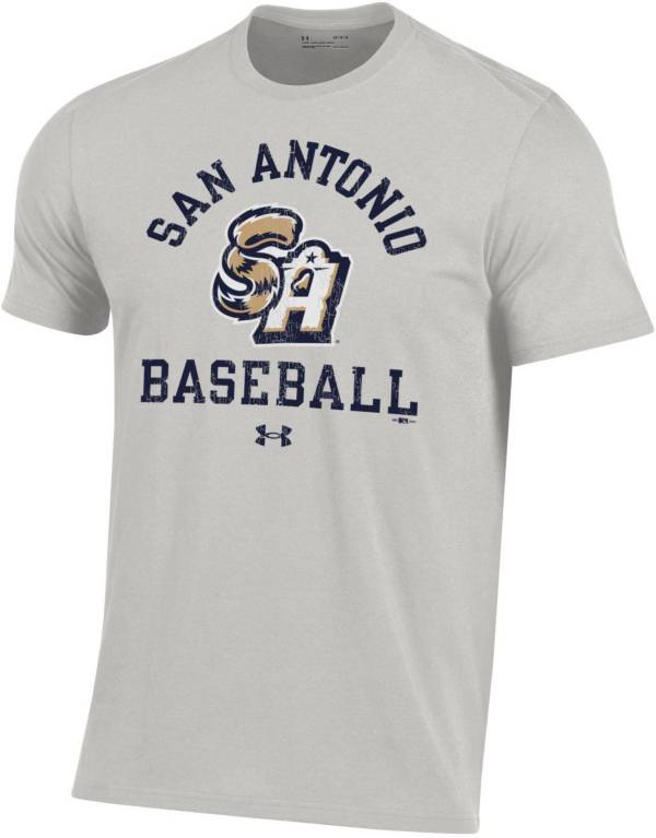 Under Armour Men's San Antonio Missions Gray Performance Cotton T-Shirt