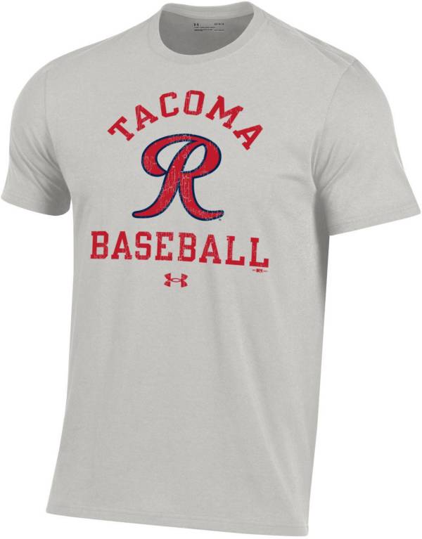Under Armour Men's Tacoma Rainiers Gray Performance Cotton T-Shirt
