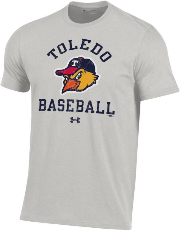 Under Armour Men's Toledo Mud Hens Gray Performance Cotton T-Shirt