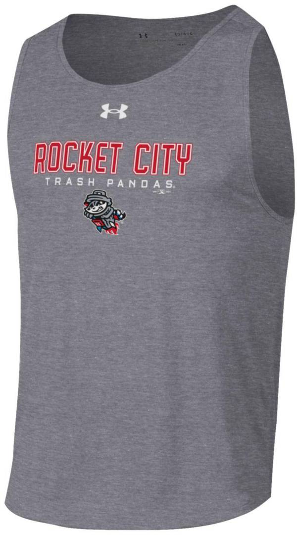 Under Armour Men's Rocket City Trash Pandas Gray Tech Tank Top