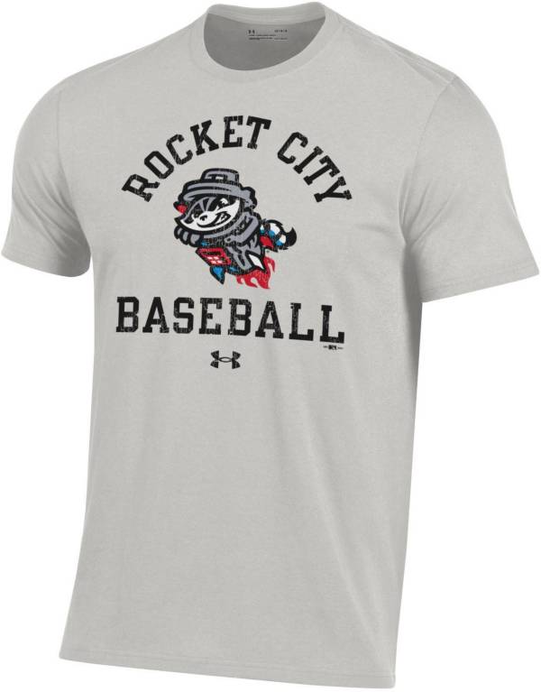 Under Armour Men's Rocket City Trash Pandas Gray Performance Cotton T-Shirt