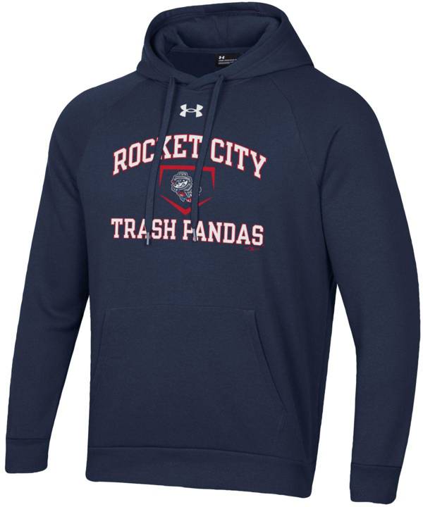 Under Armour Men's Rocket City Trash Pandas Navy Pullover Hoodie