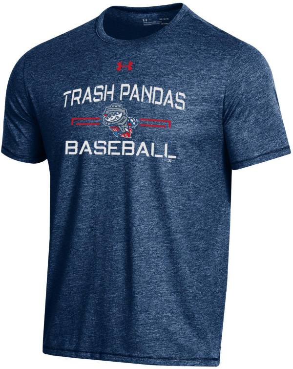 Under Armour Men's Rocket City Trash Pandas Navy Bi-Blend Performance T-Shirt