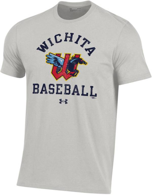 Under Armour Men's Wichita Wind Surge Gray Performance Cotton T-Shirt