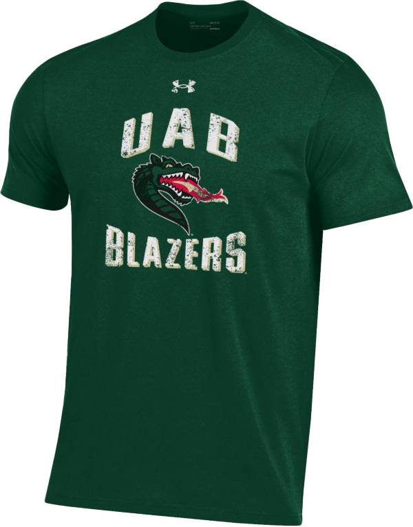 Under Armour Men's UAB Blazers Green Performance Cotton T-Shirt