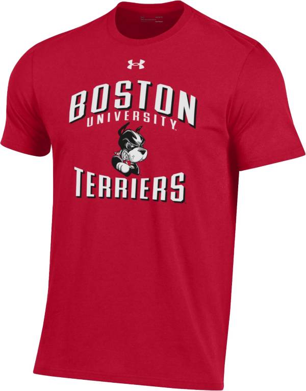 Under Armour Men's Boston Terriers Scarlet Performance Cotton T-Shirt