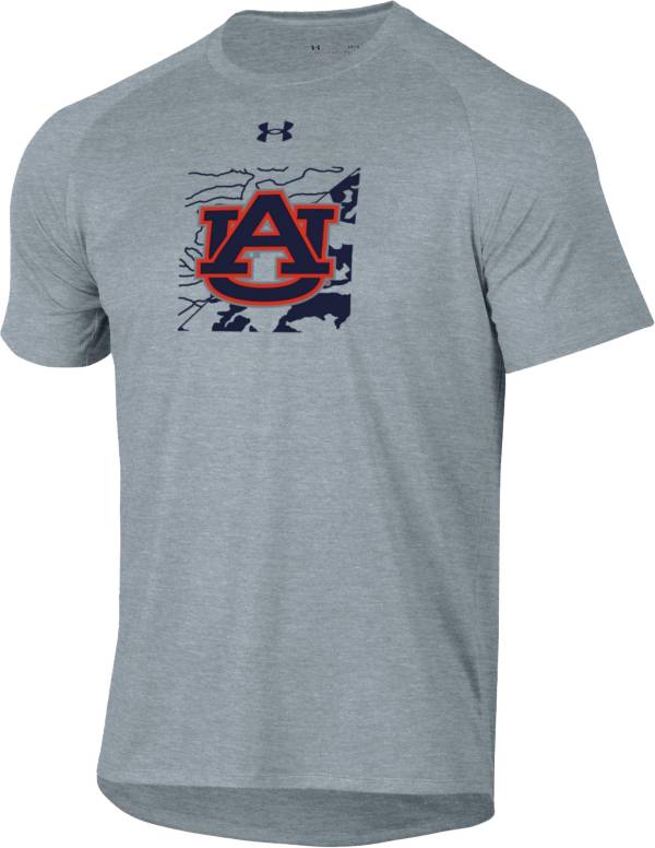 Under Armour Men's Auburn Tigers Grey Tech Performance T-Shirt