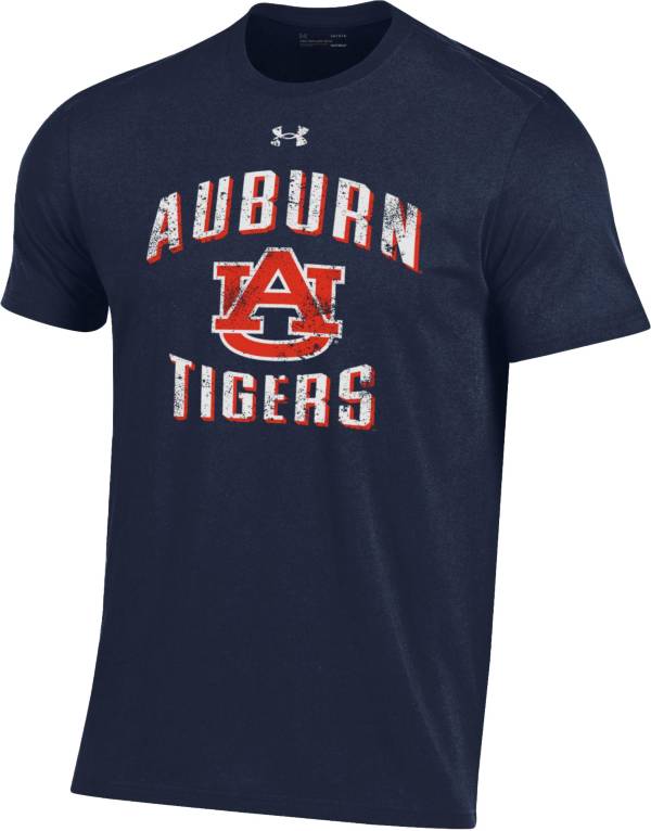 Under Armour Men's Auburn Tigers Blue Performance Cotton T-Shirt