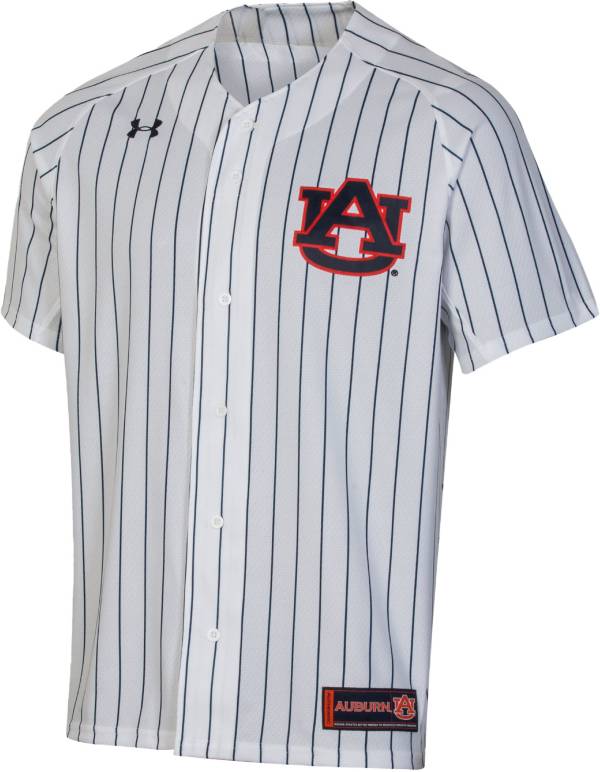 Under Armour Men's Auburn Tigers White Replica Baseball Jersey