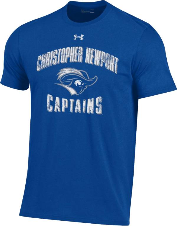 Under Armour Men's Christopher Newport Captains Royal Blue Performance Cotton T-Shirt