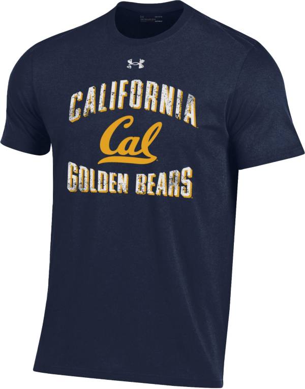 Under Armour Men's Cal Golden Bears Blue Performance Cotton T-Shirt