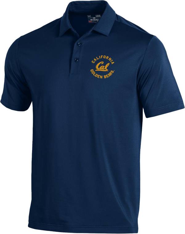 Under Armour Men's Cal Golden Bears Blue Tech Polo