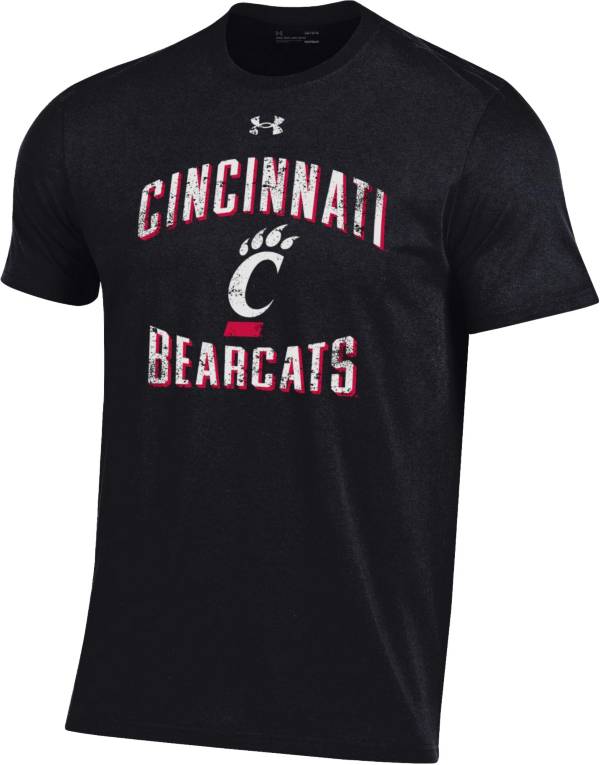 Under Armour Men's Cincinnati Bearcats Black Performance Cotton T-Shirt