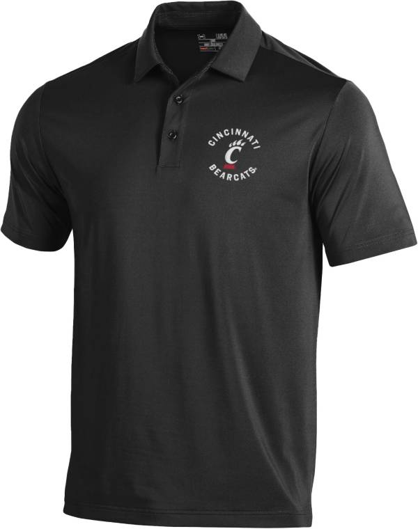 Under Armour Men's Cincinnati Bearcats Black Tech Polo