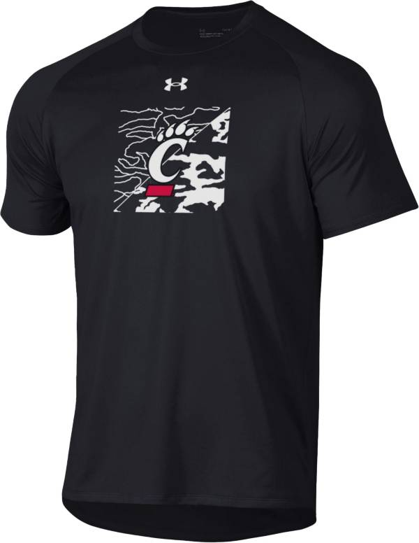 Under Armour Men's Cincinnati Bearcats Black Tech Performance T-Shirt