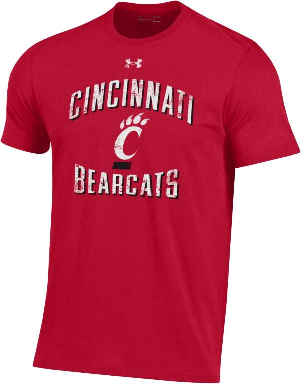 Under Armour Men's Cincinnati Bearcats Red Performance Cotton T-Shirt