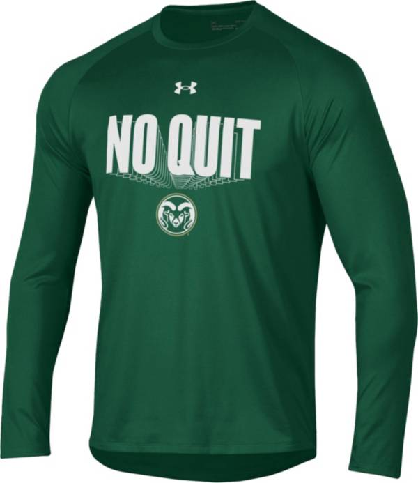 Under Armour Men's Colorado State Rams Green 2022 Basketball Bench Long Sleeve T-Shirt