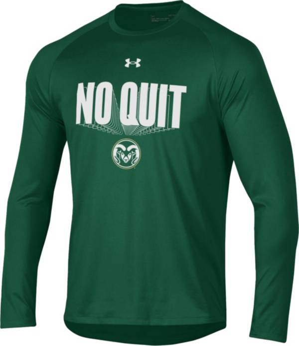 Under Armour Men's Colorado State Rams Green 2022 Basketball Bench Long Sleeve T-Shirt product image