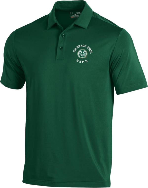 Under Armour Men's Colorado State Rams Green Tech Polo