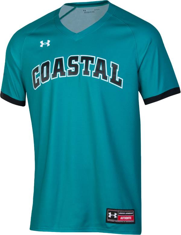 Under Armour Men's Coastal Carolina Chanticleers Teal Replica Baseball Jersey