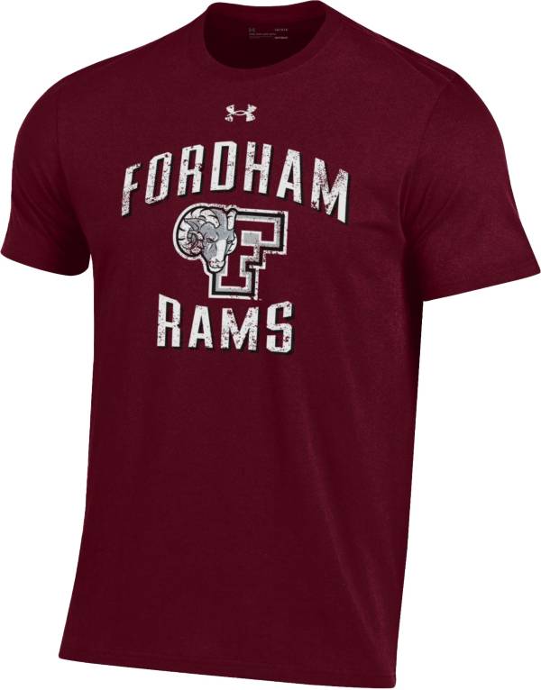 Under Armour Men's Fordham Rams Maroon Performance Cotton T-Shirt