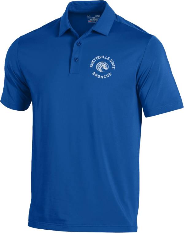 Under Armour Men's Fayetteville State Broncos Blue Tech Polo