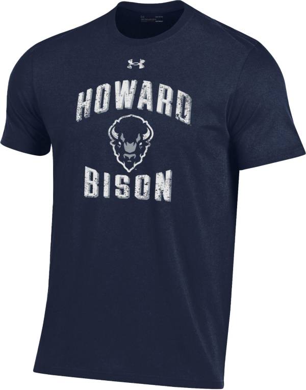 Under Armour Men's Howard Bison Blue Performance Cotton T-Shirt