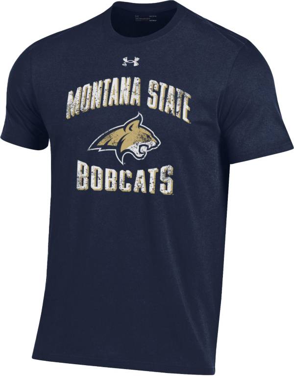 Under Armour Men's Montana State Bobcats Blue Performance Cotton T-Shirt product image