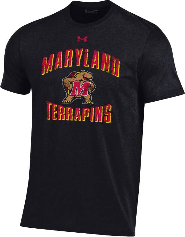 Under Armour Men's Maryland Terrapins Black Performance Cotton T-Shirt