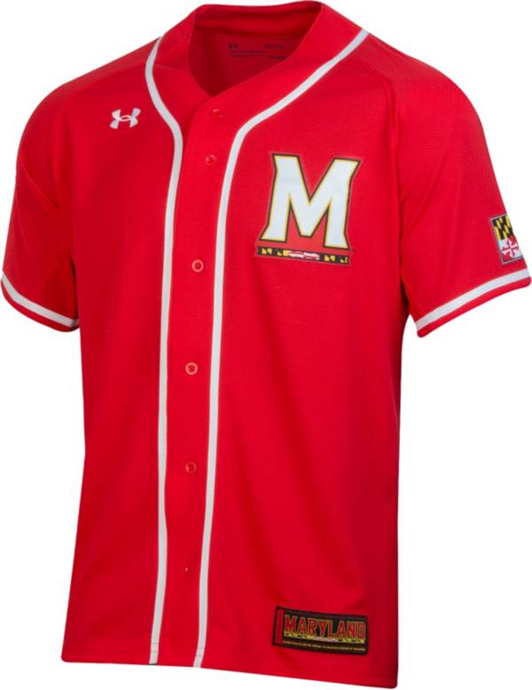 Under Armour Men's Maryland Terrapins Red Replica Baseball Jersey product image