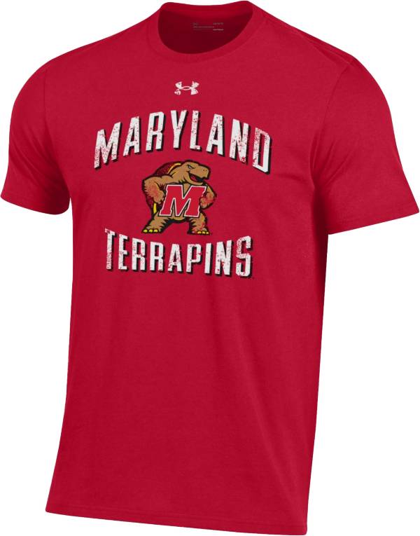 Under Armour Men's Maryland Terrapins Red Performance Cotton T-Shirt