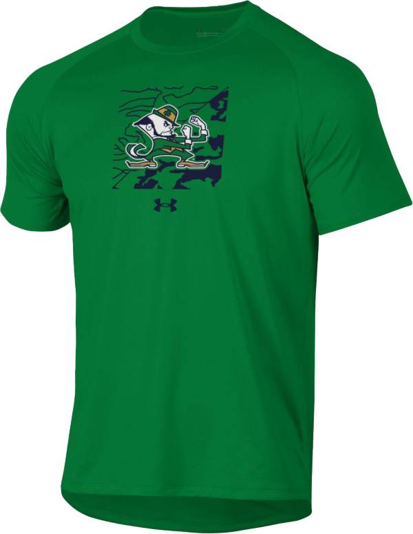 Under Armour Men's Notre Dame Fighting Irish Green Tech Performance T-Shirt