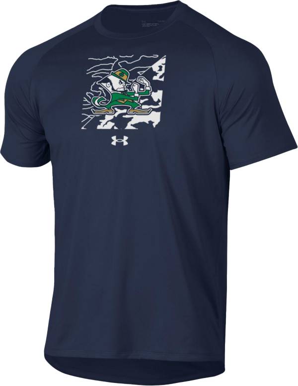 Under Armour Men's Notre Dame Fighting Irish Navy Tech Performance T-Shirt