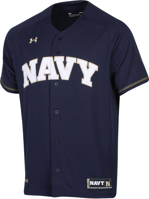 Under Armour Men's Navy Midshipmen Navy Replica Baseball Jersey