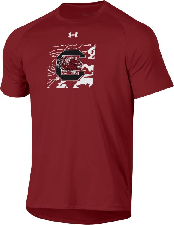 Under Armour Men's South Carolina Gamecocks Garnet Tech Performance T-Shirt