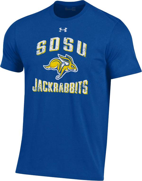 Under Armour Men's South Dakota State Jackrabbits Blue Performance Cotton T-Shirt