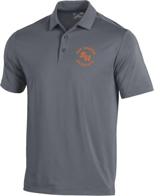 Under Armour Men's Sam Houston Bearkats Grey Tech Polo