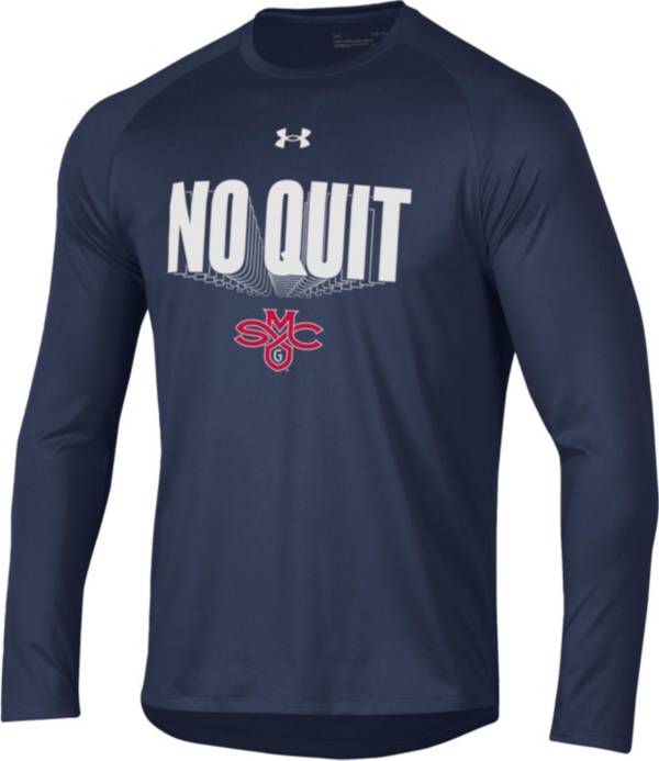 Under Armour Men's St. Mary's Gaels Navy 2022 Basketball Bench Long Sleeve T-Shirt