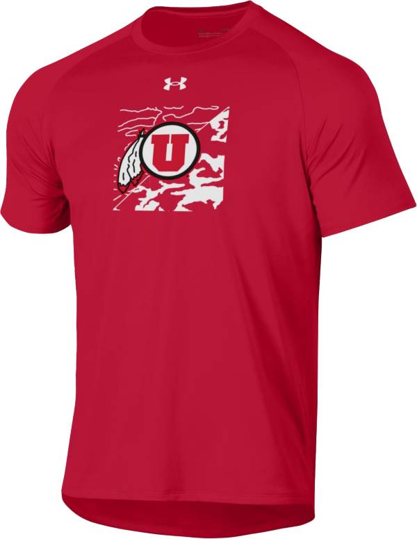 Under Armour Men's Utah Utes Crimson Tech Performance T-Shirt product image
