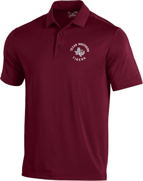 Under Armour Men's Texas Southern Tigers Maroon Tech Polo