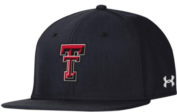 Under Armour Men's Texas Tech Red Raiders Black Huddle Fitted Hat