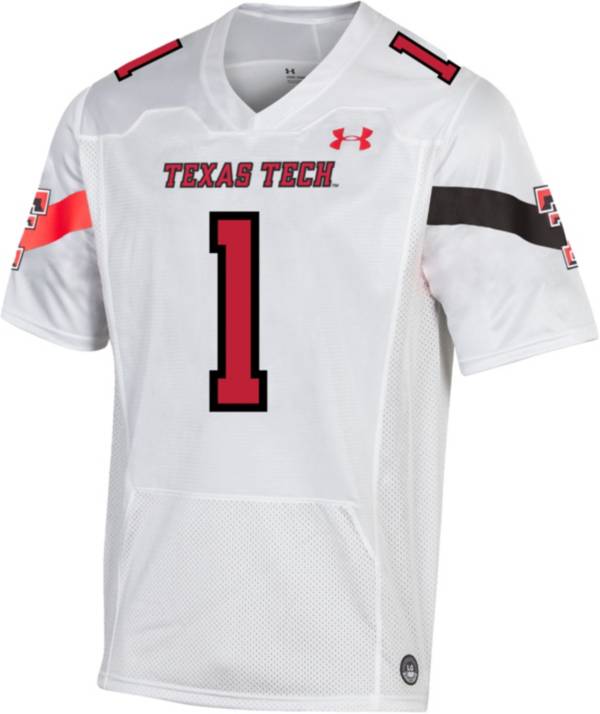 Under Armour Men's Texas Tech Red Raiders White SPG Replica Jersey product image