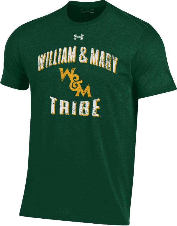 Under Armour Men's William & Mary Tribe Green Performance Cotton T-Shirt