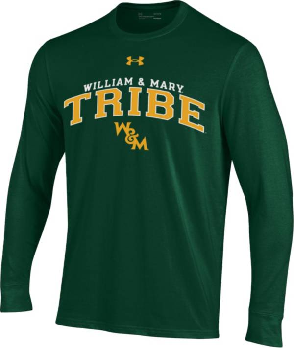 Under Armour Men's William & Mary Tribe Forest Green Performance Cotton Longsleeve T-Shirt product image
